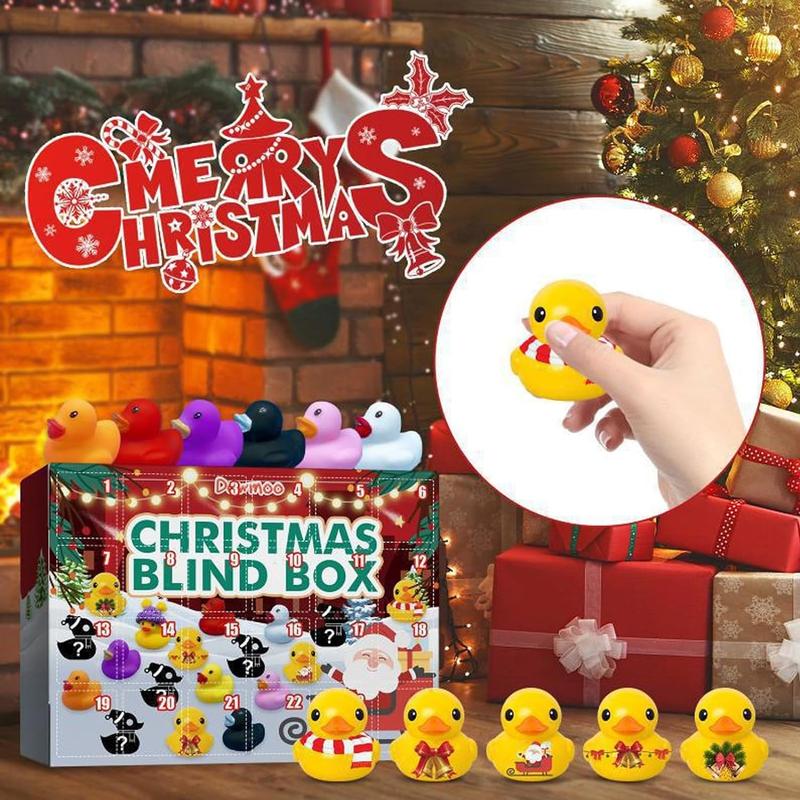 Christmas Blind Box, 1 Box Random Mini Duck Design Blind Box, Party Gift Set for Friends, Party Favors for Christmas, Party Supplies