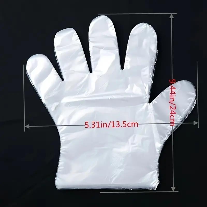 500pcs Disposable Glove, Plastic Glove, Multifunction Cleaning Glove For Home Kitchen Bathroom