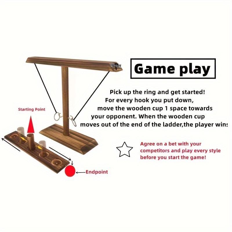 Creative Wooden Hook And Ring Game, The Ultimate Indoor/outdoor Combat Game For Adults - Party Supplies, Booze Fun, For Bars, Families, Parties, Holiday Gifts Halloween Gift