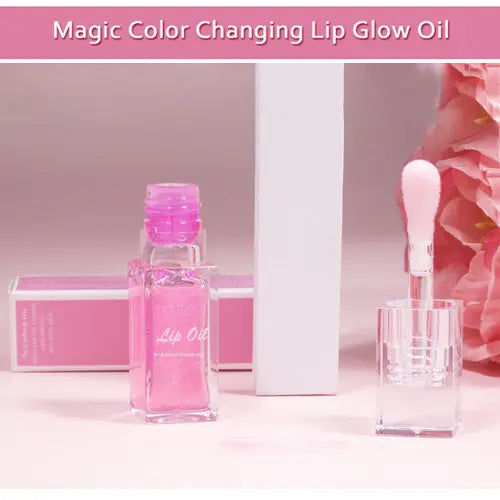 Boss up Color Changing Lip Oil, Magic Color Changing Lip Oil V2, Drip Dynasty Lip Oil, Warm Change Moisturizing (A-1PC) Skincare Shimmer