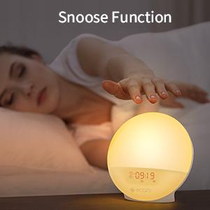 ecozy Sunrise Alarm Clock for Heavy Sleepers, Smart Wake Up Light with Sunrise/Sunset Simulation