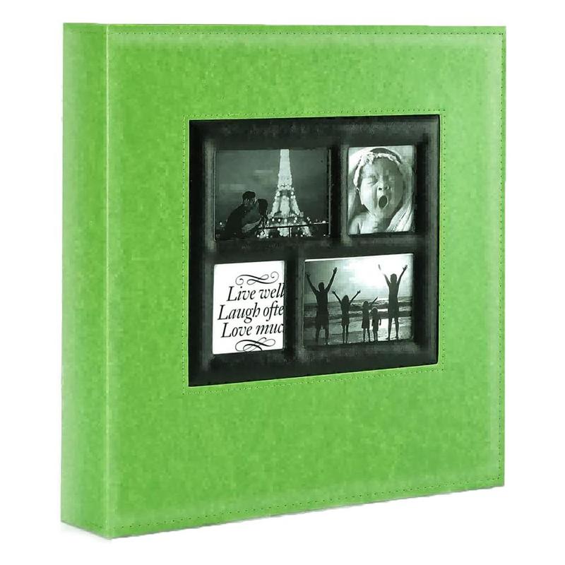 Large Capacity Photo Album, Leather Cover Wedding Family Photo Album, Holds 500 Horizontal and Vertical Photos