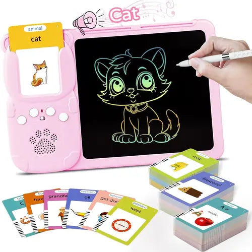 multicoloured tv & movies  toy tablets & computers ,Talking Flash Cards,kids learning materials with 510 Sight Words Single English version,baby products, Speech Therapy Toys,Learning Educational Toys Gifts for Age 1 2 3 4 5 Years Old Girls