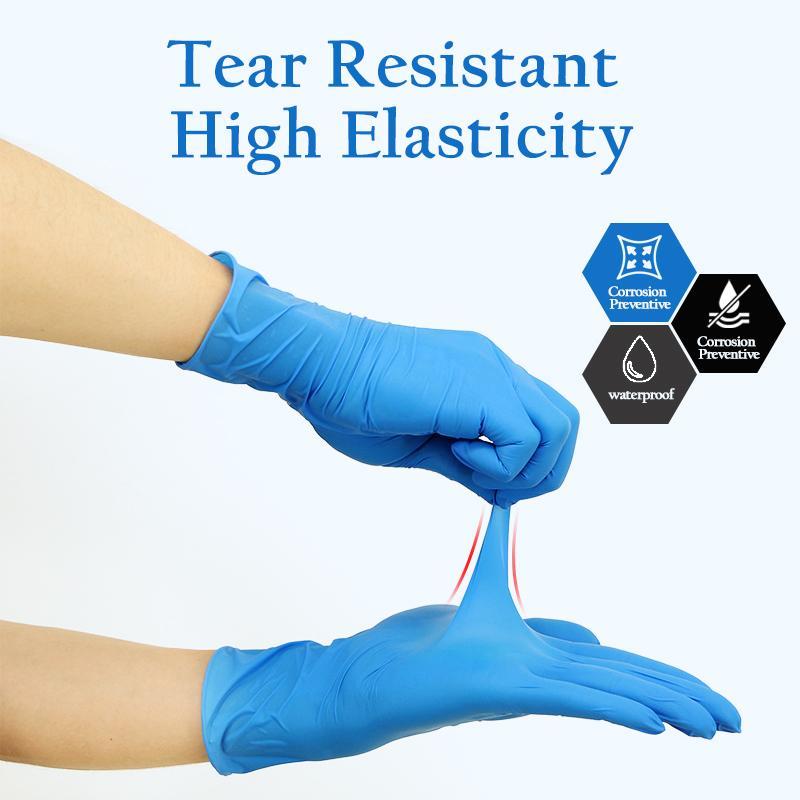 Multi-purpose Nitrile Gloves (100pcs), Waterproof Gloves for Kitchen Use, Durable Gloves for Cleaning, Food Handling and Beauty Salons, Kitchen Accessories