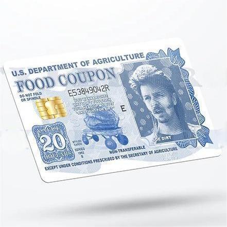 Funny Joe dirt Food Coupon Credit Card Stickers, Customized, Durable and Scratch Resistant