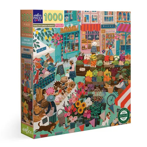 English Green Market 1000 Piece Puzzle