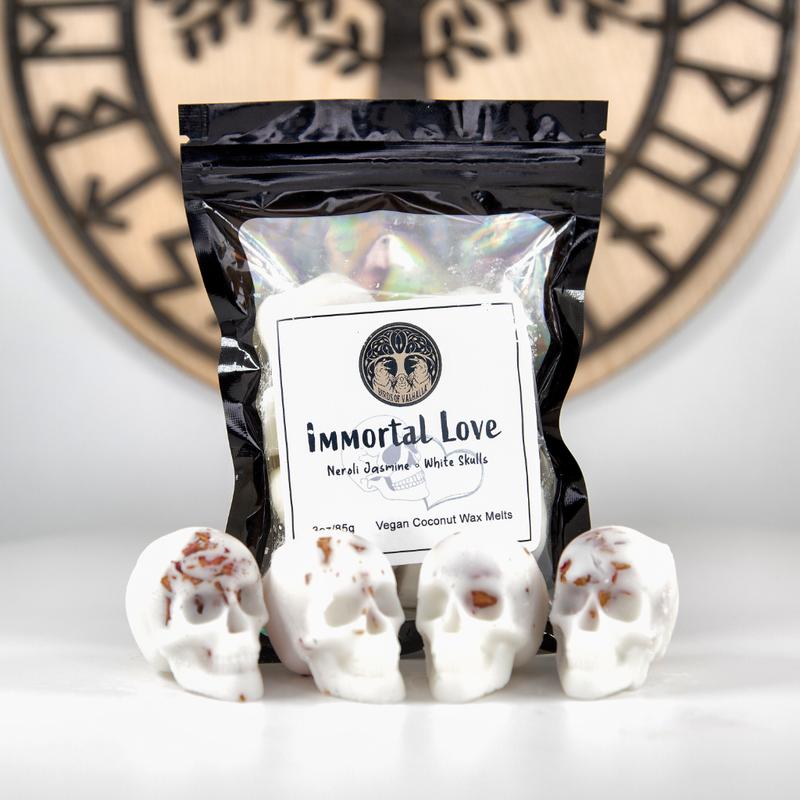 4 Pack of Wax Melt Skulls, Long Lasting Home Fragrance Scent Scented Freshener Perfume Aroma