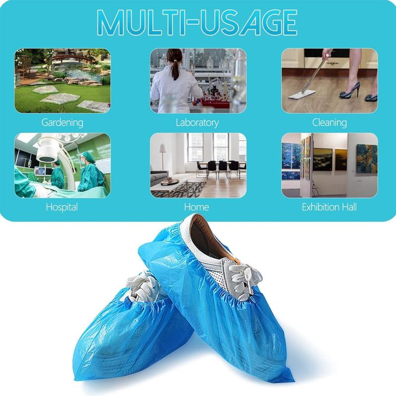 Disposable Shoe Covers, 200pcs Waterproof Non-woven Fabric Shoe Covers For Men & Women