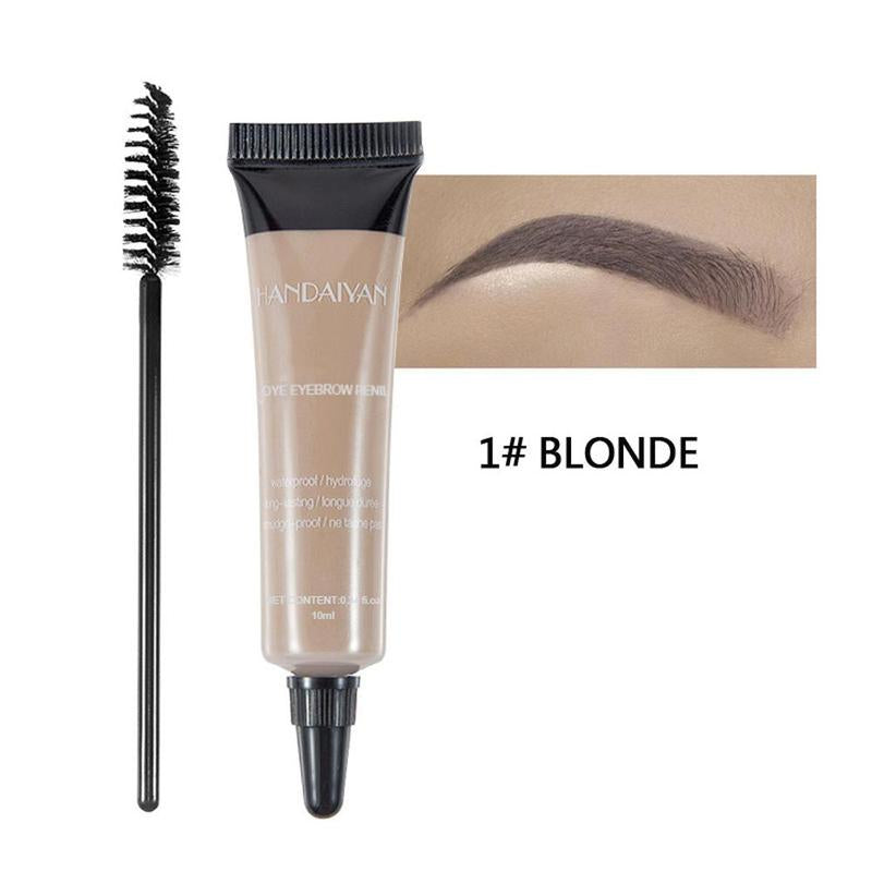 Waterproof Eyebrow Dye Set, 3 Counts Long Lasting Eyebrow Tint, Brow Tint Gel, Eye Brow Makeup Tool, Makeup Accessories