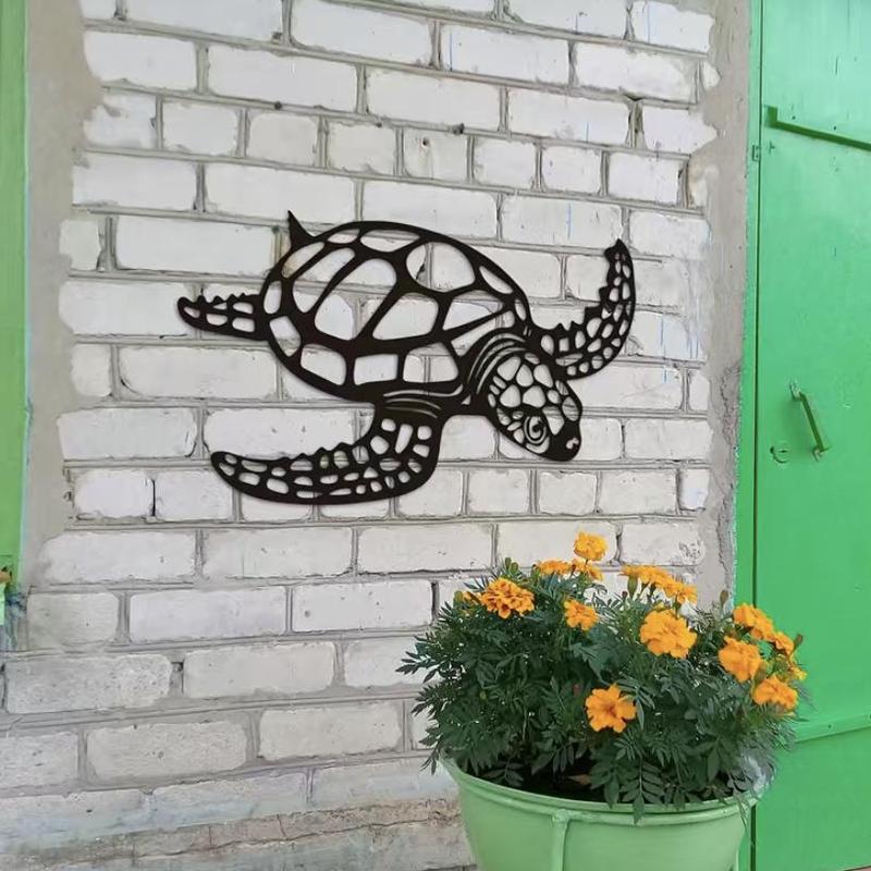 1 Piece Sea Turtle Pattern Wall Decoration, Modern Metal Wall Art, Wall Decor For Home Living Room Bedroom Office Decoration