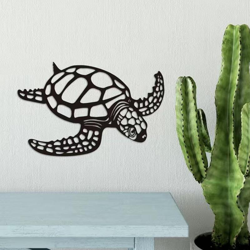 1 Piece Sea Turtle Pattern Wall Decoration, Modern Metal Wall Art, Wall Decor For Home Living Room Bedroom Office Decoration