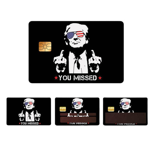 Donald Trump Credit Card Skin, 2024 Debit Card Skin 4PCs, Ultra-Thin Credit Card Sticker