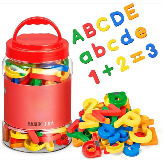 78 Pieces Magnetic Letters Numbers Alphabet Fridge Magnets, Kids Learning Plastic Colorful Toys Set, Gifts for Boys Girls Learning