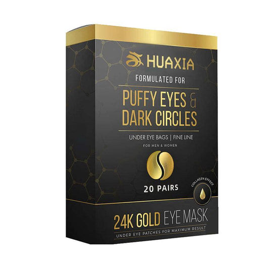 24K Gold Comfort Eye Skincare Mask, 20 Pairs Hydrating Eye Patches, formulated for Puffy Eyes & Dark Circles, Eye Care Mask for Women & Men, Under Eye Patches, Dark Circle Eye Mask, Back to School?Summer Girls Skincare Products