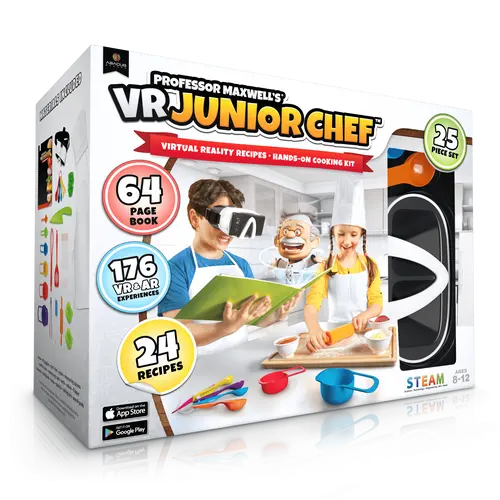 Professor Maxwell's Virtual Reality Cooking Kit for Kids - VR Junior Chef | Educational Food Science Kit