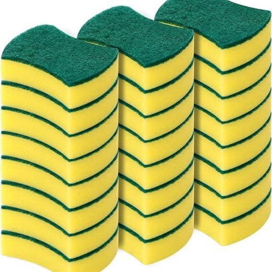 Kitchen Cleaning Sponges,24 Pack Eco Non-Scratch for Dish,Scrub Sponges Bowl Household Microfiber Set