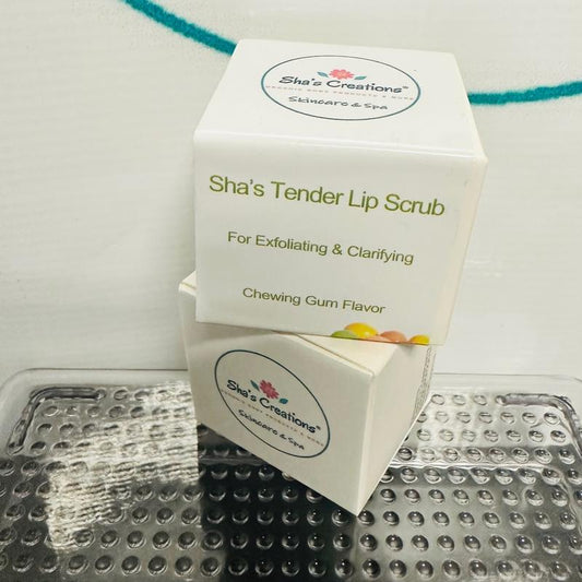 Sha's Tender Lip Scrub Chewing Gum Flavor