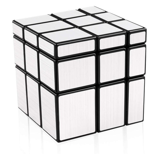 D-FantiX Shengshou glossy  Cube 3x3x3 Speed Cube 3x3 glossy Blocks Cube Different Shapes bright gray Cube 57mm rubixcubegame