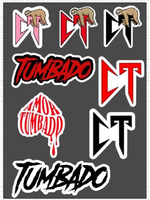 Corridos Tumbados Sticker Sheet Decor Decorative Fan Tiles Sticker