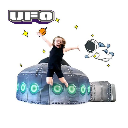 The Original Patented AirFort - Build A Fort in 30 Seconds, Inflatable Fort for Kids, Play Tent for 3-12 years, A Playhouse Where Imagination Runs Wild, Fan not included (UFO)