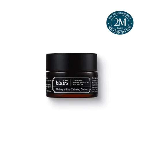 [DearKlairs] Midnight Blue Calming Cream, Soothing, Redness Relief Moisturizer, Hydrating, Fast Absorbing, Light Texture for Easy Use, Sensitive Skin Friendly