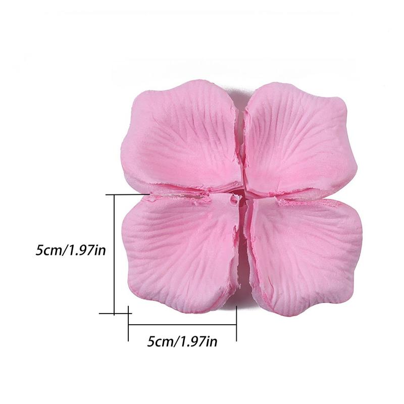 Wedding Party Decorative Fake Rose Petal, 100pcs?Non-woven Fabric Artificial Petal, Party Table Decoration Confetti