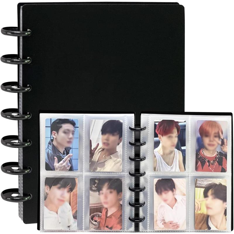 3 Inch Photocard Holder Book Sleeves with 30Pcs Inner Pages A5 Idol Business Card Collect 2¡Á3 Photo Album, Pink mixbook photobook