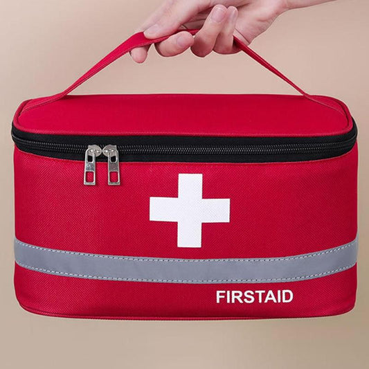 Emergency First Aid Kit Storage Bag, 1 Count Portable Large Capacity Medical Bag, Camping Hiking Storage Organizer, Room Organizer, Summer Gifts