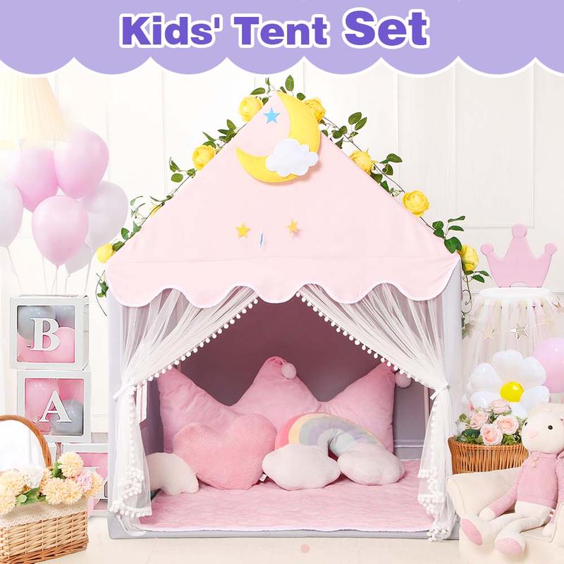 Enchanting Princess Playhouse Tent - Perfect for Indoor Fun and Imaginative Play for Kids