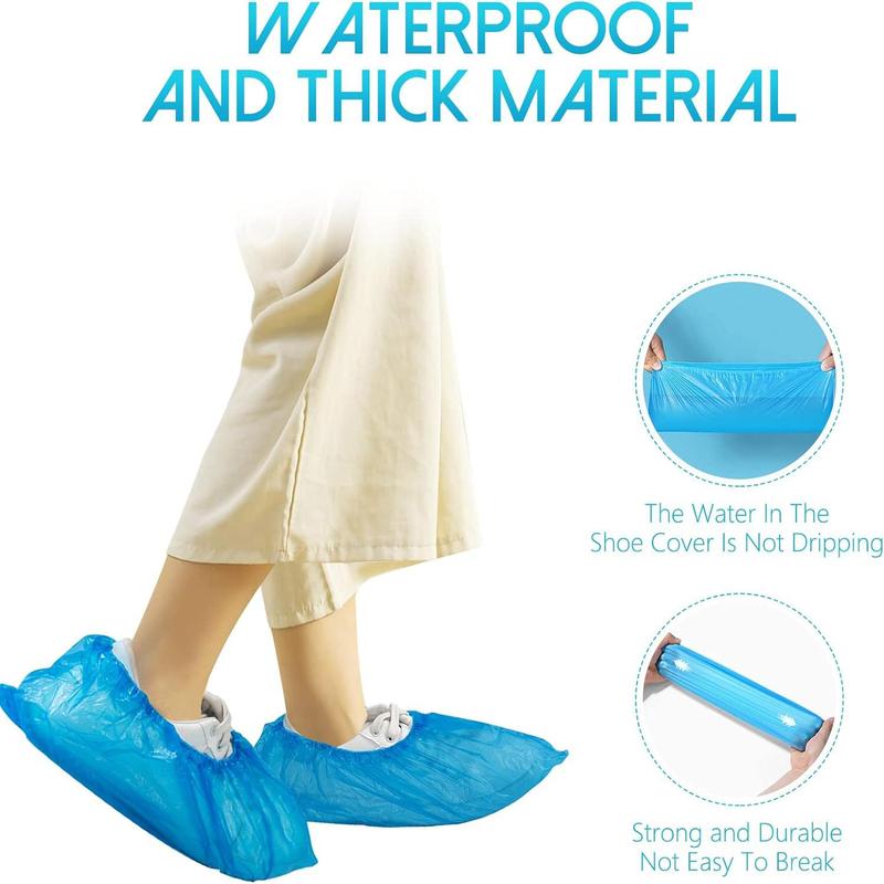 Disposable Shoe Covers, 200pcs Waterproof Non-woven Fabric Shoe Covers For Men & Women