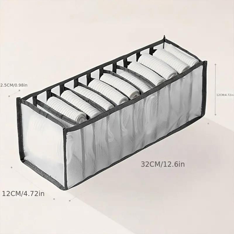 Foldable Underwear Storage Box (1 Piece), Space-saving Wardrobe Clothes Organizer, Suitable For Pants, Shirts & Panties