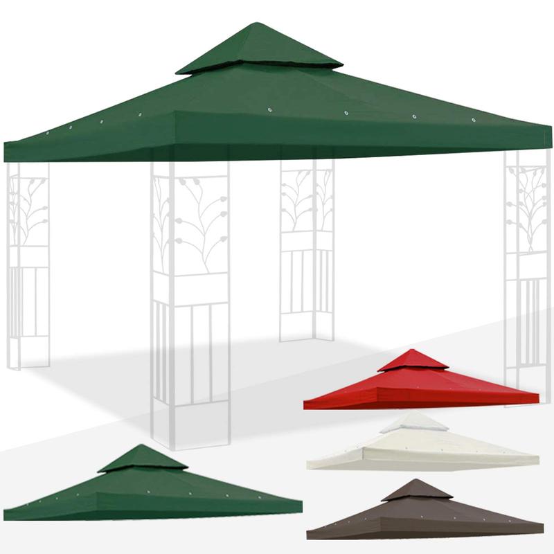 9.76'x9.76' Canopy Replacement top 2 Tier for Gazebo Canopy Replacement Cover UV30+ for Outdoor Patio Garden Yard