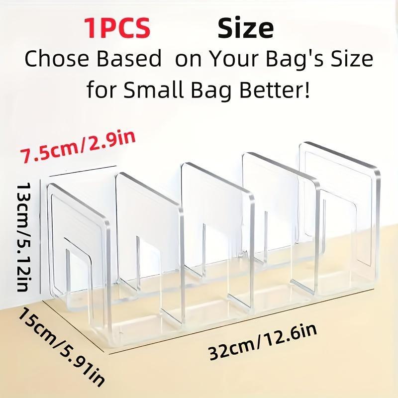 Multi-function Plastic Drawer Partition for Bags, 1 Count Stable Storage Partition, Space Saving Storage Holder for Home Wardrobe Bathroom Office