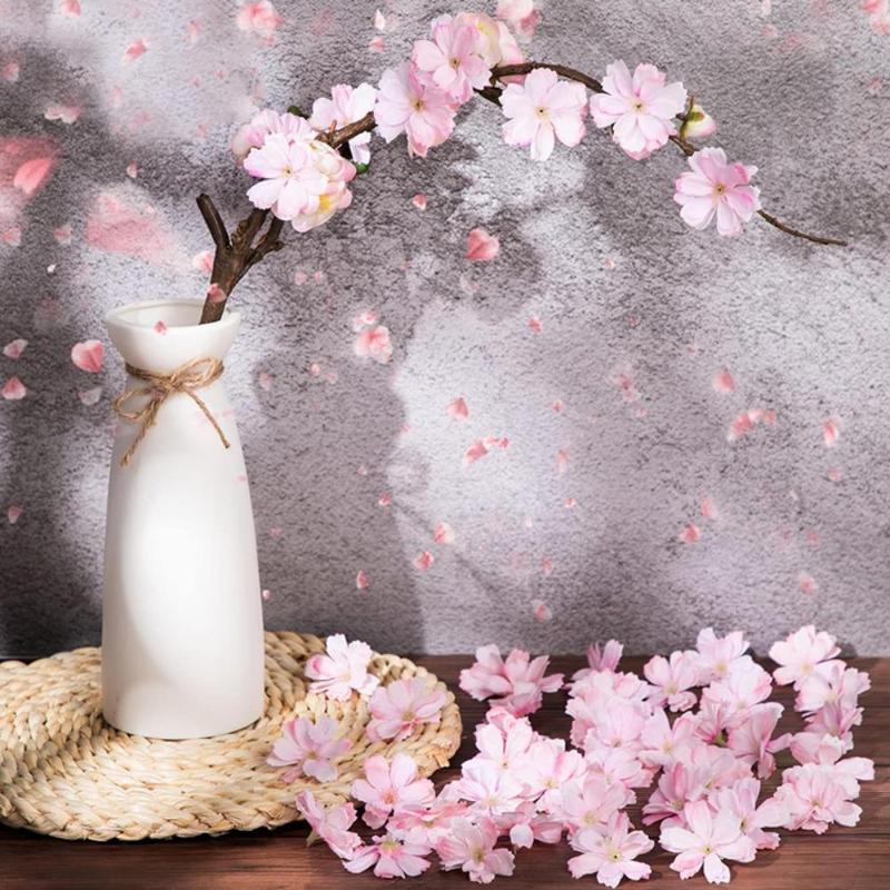 Artificial Cherry Blossom Head, 30pcs Fake Flower Head Decoration,?Spring Decor 2024, DIY Accessories for Wedding Party Gift Decoration, Unique Gift