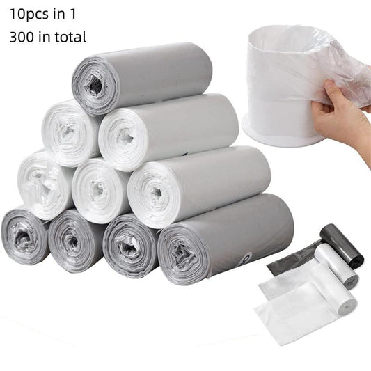 Random Color Bin Bag, 300pcs Leak Proof Garbage Bag, Strong Load Bearing Waste Bag for Home Office Kitchen Bathroom