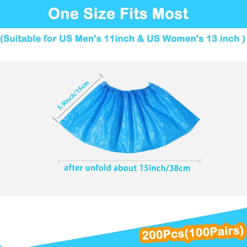 Disposable Shoe Covers, 200pcs Waterproof Non-woven Fabric Shoe Covers For Men & Women