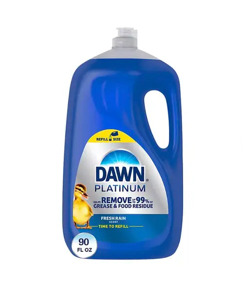 Dawn Platinum Dishwashing Liquid Dish Soap, Refreshing Rain (90 fl. oz.) Household Pack