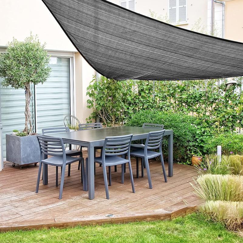 40% Shade Cloth 8ftx16ft Sunblock Shade Net Black Mesh Shade Net for Plant Greenhouse Parking Garden Yard or Kennel