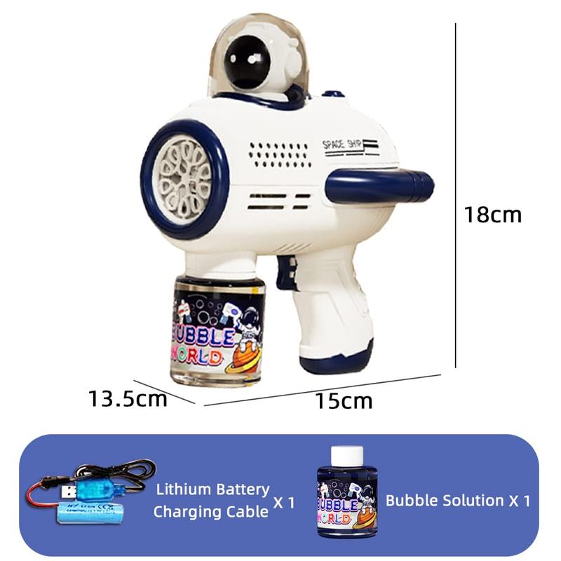 [Pradory]Automatic Bubble Machine Astronaut Styling 10000+ Bubbles with Colorful Lights Per Min 360¡ãNo Leak,Bubble Blaster Party Favors, Summer Toy, Outdoors, Birthday Gift