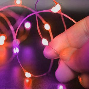 Happy Halloween!! 4 Pack Solar Halloween String Lights Outdoor, 320LED 132FT Orange Purple Solar Fairy Lights Outside Waterproof, 8 Modes Solar Powered Twinkle Lights for Tree Garden Patio Halloween Decorations