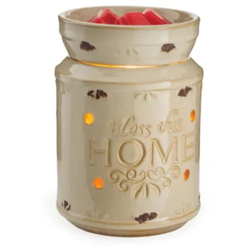 " Bless This Home " ceramic wax warmer