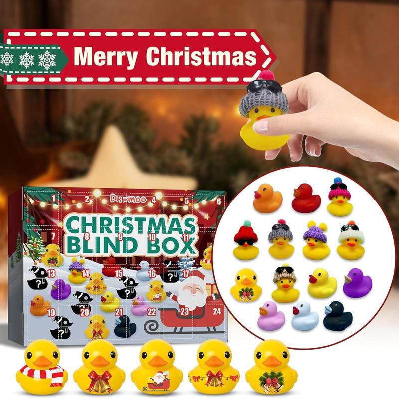 Christmas Blind Box, 1 Box Random Mini Duck Design Blind Box, Party Gift Set for Friends, Party Favors for Christmas, Party Supplies