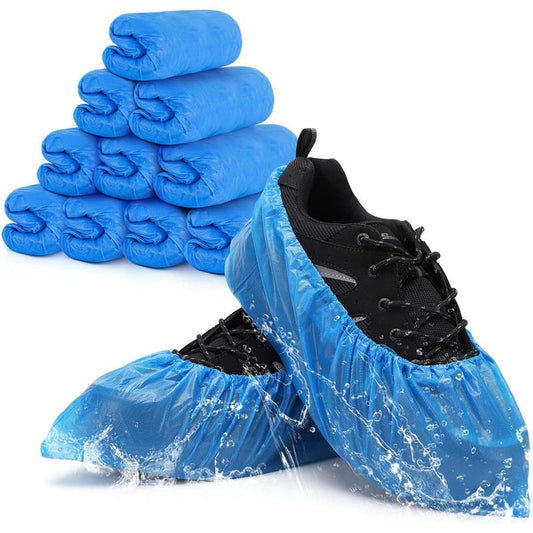 Shoe Covers Disposable Non Slip - Pack of 100 (50 Pairs),Waterproof and Recyclable Shoe Booties Covers for Indoors,Practical Gift