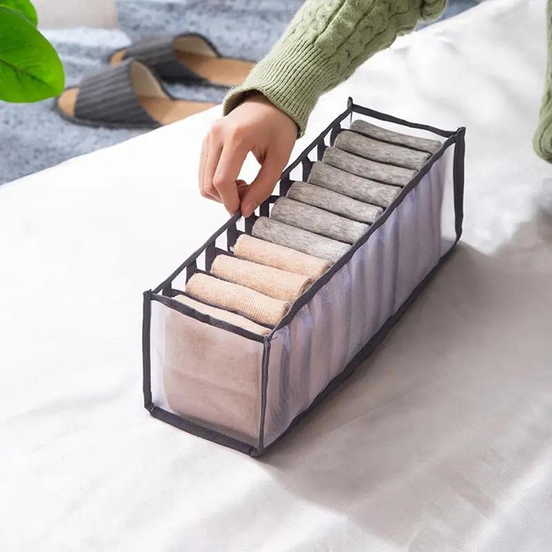 Foldable Underwear Storage Box (1 Piece), Space-saving Wardrobe Clothes Organizer, Suitable For Pants, Shirts & Panties