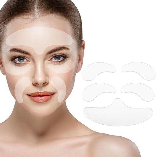 Silicone Face Patches, Reusable Washable Forehead Eye Face Patches,?Facial Care Tool