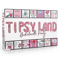 Tipsy Land Bachelorette Party Board Game - Fun Adult Drinking Game - Perfect for Girl's Night, Bachelorette Party - Created by Two Women from Texas