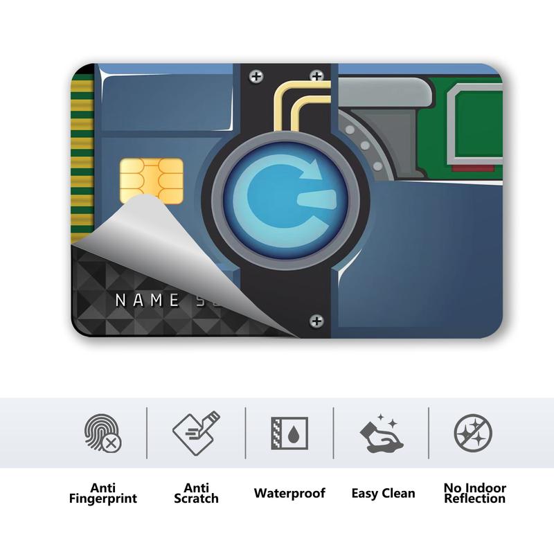 Reboot Card Fortnit Design Credit Card Skin Sticker - Sleek and Durable Card Cover for Modern Personalization