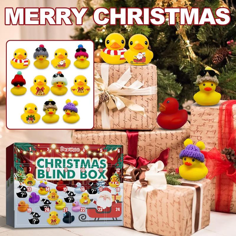 Christmas Blind Box, 1 Box Random Mini Duck Design Blind Box, Party Gift Set for Friends, Party Favors for Christmas, Party Supplies