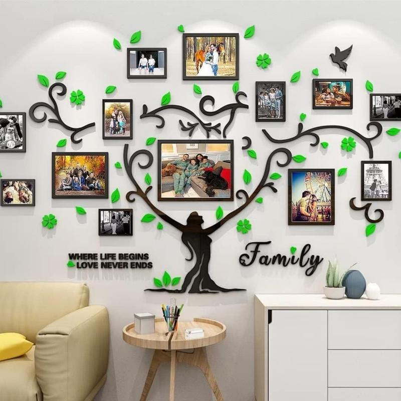 3D Home Waterproof Wall Sticker-DIY Photo Frame Photo Living Room Bedroom Home Decorative Sticker Gift Ornaments Set Tiles Sticker