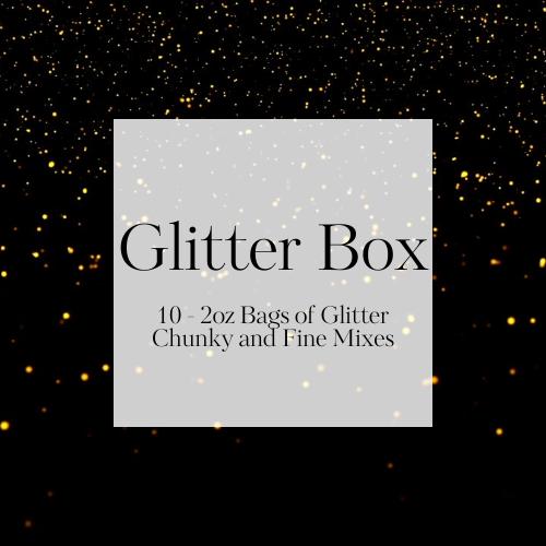 Glitter Box - 10 bags of 1.5oz-2oz bags of glitter